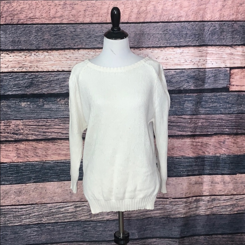 White Knit Sweater